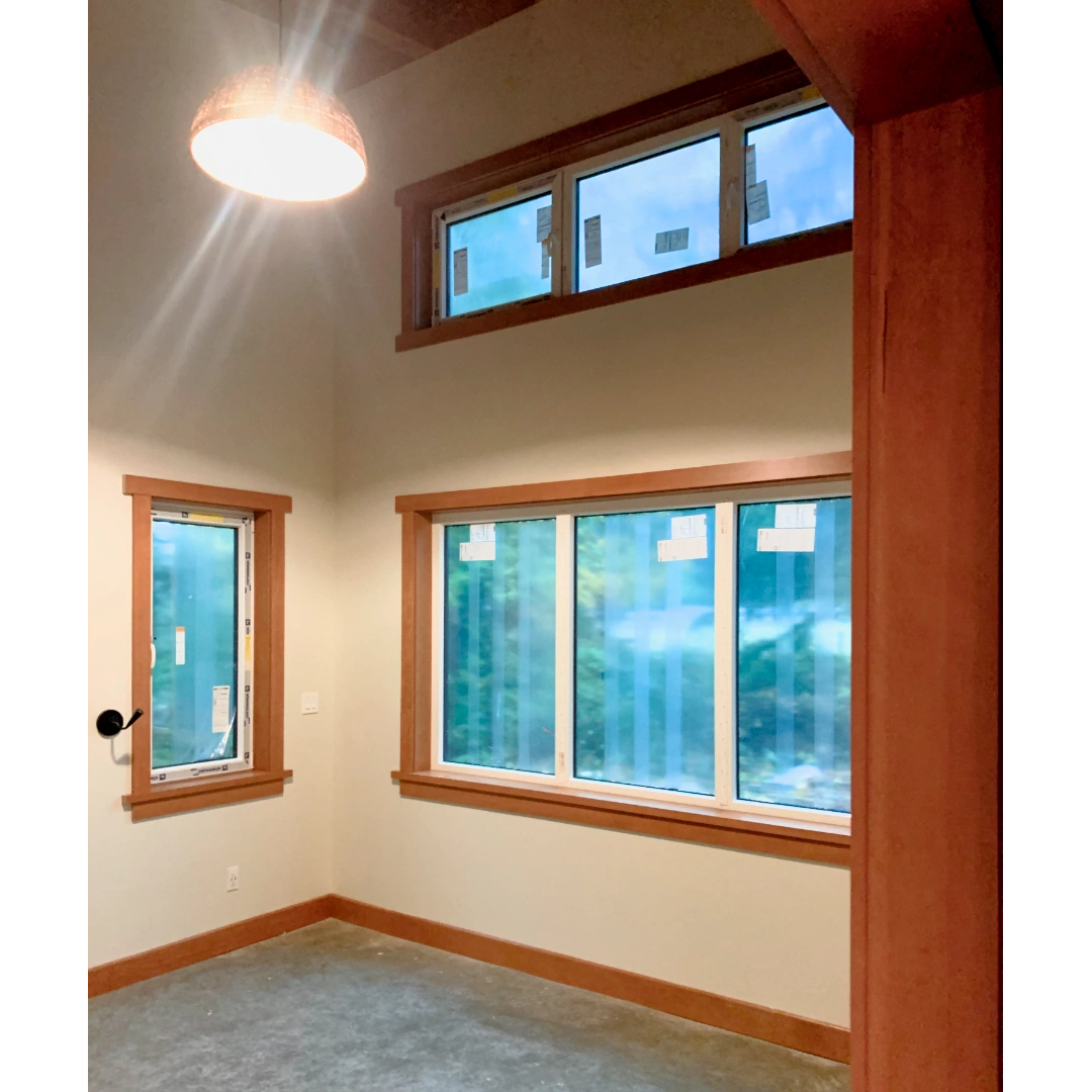 Solid fir interior trim work