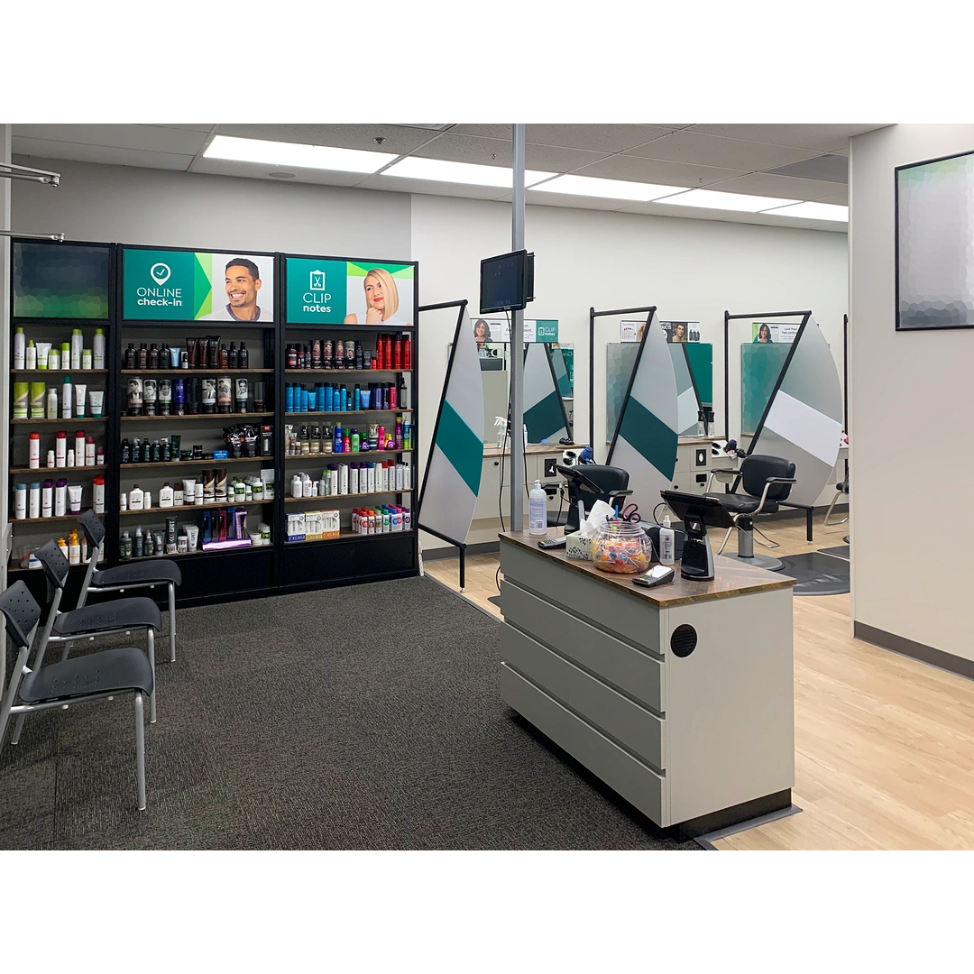 A commercial hair salon