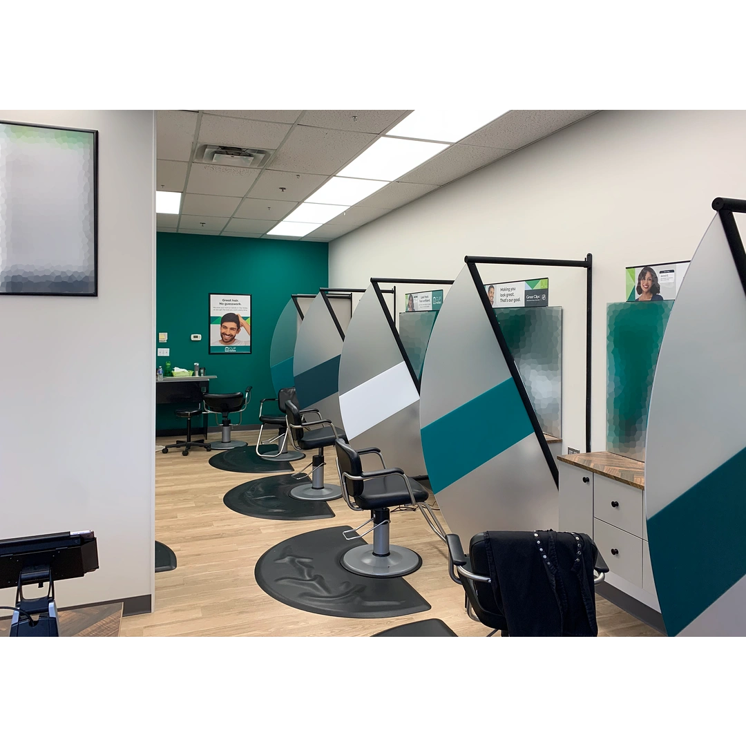 A commercial hair salon